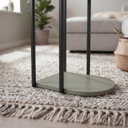 Τραπεζάκι Βοηθητικό Roya Megapap Χρώμα ash Green 41,5x32x56εκ.