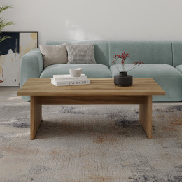Τραπεζάκι Σαλονιού Loana Megapap Χρώμα Καρυδί ud 120x70x40εκ.