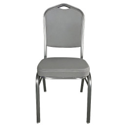 Καρέκλα Catering ArteLibre AUREVIA Γκρι/Ασημί Ύφασμα/Μέταλλο 57x40x93cm