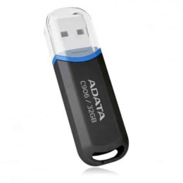Adata 32gb C906 usb Flash Drive usb Type-a 2.0 Black (Ac906-32g-Rbk) (Adaac906-32g-Rbk)