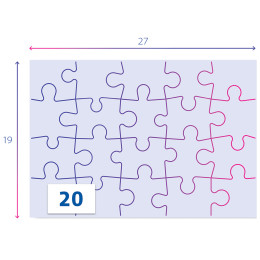 Clementoni Παζλ Super Color Batwheels 2x20 τμχ