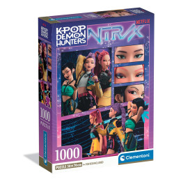 Clementoni Παζλ High Quality K-Pop Demon Hunters Compact Box 1000 τμχ
