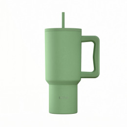 Estia Θερμος Straw Tumbler xl Save the Aegean 900ml Pine