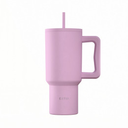 Estia Θερμος Straw Tumbler xl Save the Aegean 900ml Lavender