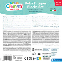 Soft Clemmy Σετ 10 Μαλακά Τουβλάκια & Φιγουράκι Δρακουλάκι Για 6+ Μηνών