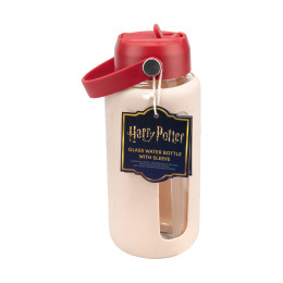 Paladone: Harry Potter - Glass Water Bottle With Sleeve (Pp16080hp)