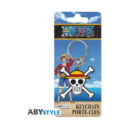 Abysse: one Piece - Skull Luffy Metal Keychain (Abykey646)