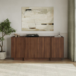Μπουφές Dorma Megapap Χρώμα Καρυδί Milano 180x45x80,2εκ.