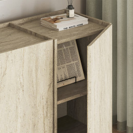 Μπουφές Dorma Megapap Χρώμα Travertine 180x45x80,2εκ.