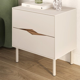 Κομοδίνο Marquise Megapap Χρώμα Sandstone 50x35x52,3εκ.