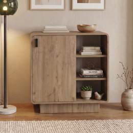 Μπουφές Rovel Megapap Χρώμα Sepet oak 80,3x39x80,4εκ.