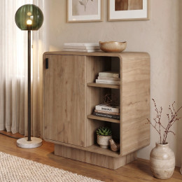 Μπουφές Rovel Megapap Χρώμα Sepet oak 80,3x39x80,4εκ.