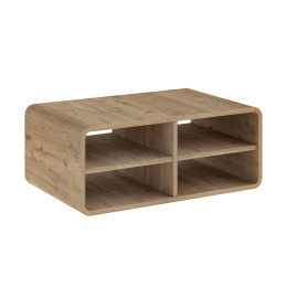 Τραπεζάκι Σαλονιού Rovel Megapap Χρώμα Sepet oak 80,3x50x32,5εκ.