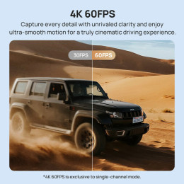 70mai Dash cam 4k T800 & hd Rear Cam. & 512gb sd 3-Channel w/ Dual 4k, Imx678, hdr Night Vision, ai