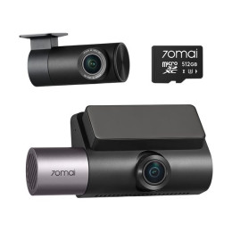 70mai Dash cam 4k T800 & hd Rear Cam. & 512gb sd 3-Channel w/ Dual 4k, Imx678, hdr Night Vision, ai