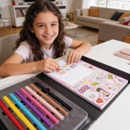 HappiHobbi Art Journal Manga Μαρκαδόροι Για 9+ Ετών