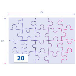 Clementoni Παζλ Supe Color Gabby's Dollhouse 2 x 20 τεμάχια