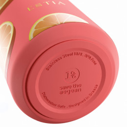 Estia Θερμος Lens Save the Aegean 360ml Orange pop