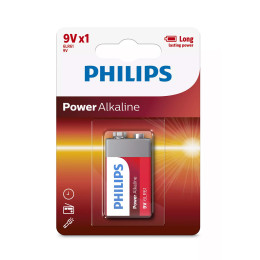 Philips 6lr61p1b.grs Αλκαλικές Μπαταρίες Υψηλής Απόδοσης 1 τμχ 9v