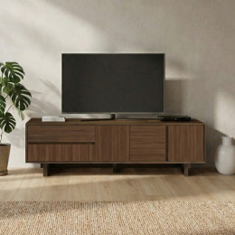 Έπιπλο Τηλεόρασης Capri Megapap Χρώμα Καρυδί Milano 180x45x55εκ.