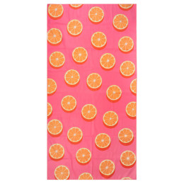 Estia Πετσετα Θαλασσης Microfiber με Τσαντακι Orange pop