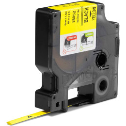 Ταινία Ετικετογράφου Dymo ind Rhino Tape Black on Yellow 6mm (S0718270) (Dym18052)