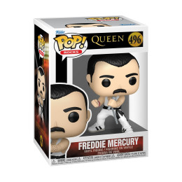 Funko Pop! Rocks: Queen - Freddie Mercury (White Singlet) #496 Vinyl Figure