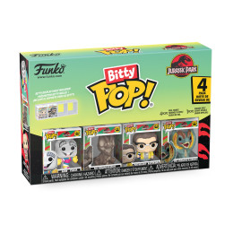 Funko Bitty Pop! 4-Pack: Jurassic Park - mr. Dna, Dilophosaurus Fossil, Dennis Nedry, Dilophosaurus Vinyl Figures