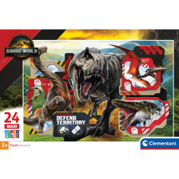 Clementoni Παζλ Supercolor Maxi Jurassic Wolrd Rebirth 24 τμχ