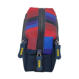 Safta: F.c.barcelona - Triple Pencil Case W/22 cm Elastic Band (812629027)