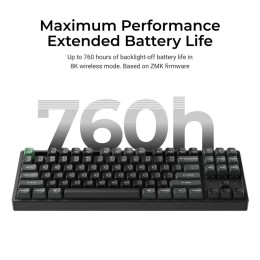 Keychron k8 Ultra (K8u-j1) zmk Wireless 8k Mechanical Keyboard red Switch (Hot-Swap) 80% us Layout