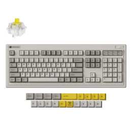 Keychron r6 (r6-m4) qmk Wireless Mechanical Keyboard Banana Switch hot-Swap rgb 100% us Retro