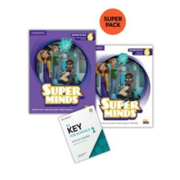 Super Minds 6 Super Pack 3  (Student's Book + Workbook + key for Schools 1 + Wordlist) 2026