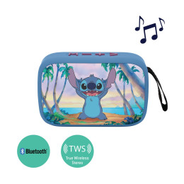 Lexibook Portable Speaker: Stitch Bluetooth Portable Speaker With Fabric Finish (25.bt018d)