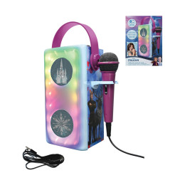 Lexibook Bluetooth Speaker With Microphone & Light Effects: Frozen Luminous Powerful Bluetooth Speaker With Microphone (25.btp185fzz)