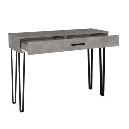 Κονσόλα Rochel Megapap Χρώμα Γκρι Σκυροδέματος 120x35x89,8εκ.