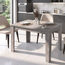 Τραπέζι Darlen Megapap Χρώμα Γκρι Σκυροδέματος 125x72x74εκ.