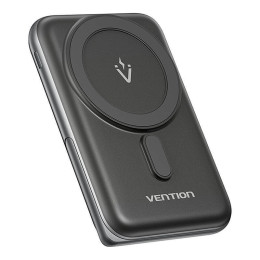 Vention 10000mah Magnetic Wireless Power Bank (Usb-c + Wireless) 20w Black (Fhnb0) (Venfhnb0)