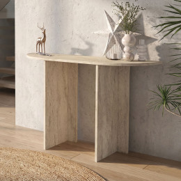 Κονσόλα Cortado Megapap Χρώμα Travertine 120x35x75εκ.