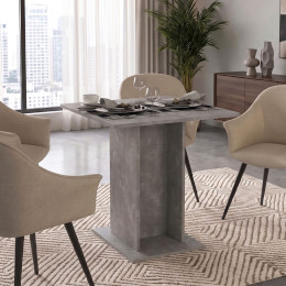 Τραπέζι Allos Megapap Χρώμα Γκρι Σκυροδέματος 75x75x77εκ.