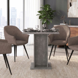 Τραπέζι Allos Megapap Χρώμα Γκρι Σκυροδέματος 75x75x77εκ.