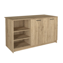 Τραπέζι - Πάγκος Κουζίνας Peres Megapap Χρώμα Sepet oak 150x70x91,8εκ.