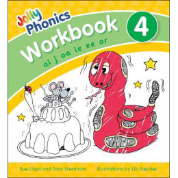 Jolly Phonics Workbook 4: in Precursive Letters (British English Edition) pb