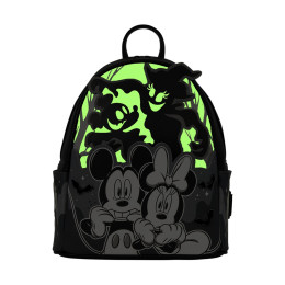 Loungefly Disney: Mickey & Minnie Ghost Light up Glow Mini Backpack (Wdbk4679)