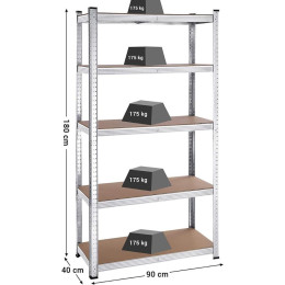 Songmics Ραφιέρα Dexion 180x90x40cm (Glr040e02) (Sngglr040e02)