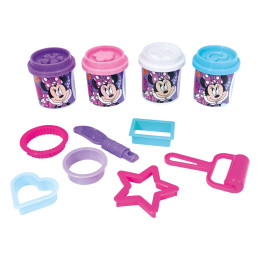 AS Πλαστελίνη Disney Minnie Κουβαδάκι Με 4 Βαζάκια - Καπάκια Καλουπάκια Και 8 Εργαλεία 200gr