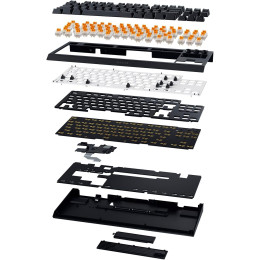 Razer Blackwidow v4 tkl Hyperspeed uk Layout - rgb Wireless hot-Swap Keyboard - Orange Tactile Switc