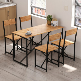Σετ Τραπεζαρία 5τμχ Maysa Megapap Χρώμα Pine oak 120x52,7x71,8εκ.