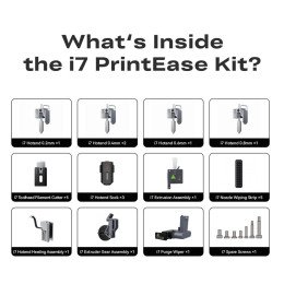 Creality i7 Printease kit - 4xhotend 5xcutter 3xsock 1xextruder 5xstrip 1xhotendheating 1xpurge Extr