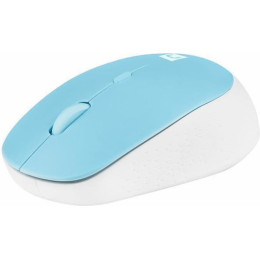 Natec Harrier 2 Silent Wireless Mouse 1600 dpi Bluetooth 5.1 - White-Blue (Nmy-1963) (Ntcnmy-1963)